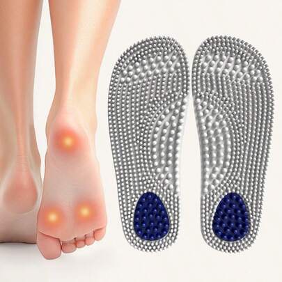 Comfortable Foot Massage Insoles, Acupressure Massage Insoles, Unisex Shoe Inserts, Suitable For All Seasons