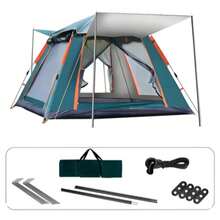 Tienda Casa Campaña Grandes Para Acampar  Casa De Campaña 3-4 Personas Impermeable Portátil 2 Entradas 215x215cm Tienda De Campana Tiendas campingTiendas De Campaña,acampado Al Aire Libre Arena Port¡tilPicnic Camping Sun Protection Tent A Prueba De Viento