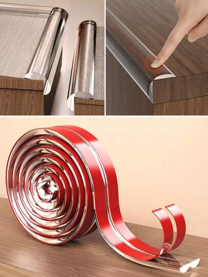 Guarnizione in silicone per porte e finestre, sigillante trasparente per il fondo della porta, striscia adesiva autoadesiva per isolamento acustico per porte in vetro e legno