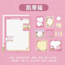 Sanrio 1本三丽鸥多功能组合便签本 - 适用于记笔记、手册、家居装饰、礼品装饰，适合生日、派对小礼物、游戏小奖品、婚礼祝福等场合，多功能便签 - 彩色 - 查看 5