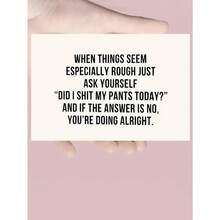 1 Pc Funny Encouragement Birthday Card With Fun Humorous Motivational Design For Family Partners Friends Colleagues Perfect For Birthday Card Gift Card Greeting Card Thank You Card Christmas Card Wedding Party Graduation Party Any Occasion With Randomly Colored Envelopes - Nhiều màu - Xem 2