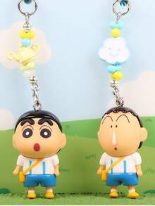 CRAYON SHINCHAN Crayon Shin-Chan Official Matching Pairs Series A Pair Of Adorable Cartoon Keyrings, Mobile Phone Chains, Pendants, And Earphone Charms Creative Little Gifts - Multicolor - View 11
