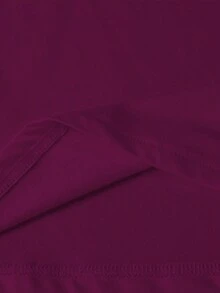 Women's Long Sleeve Thermal Underwear Crew Neck Thermal Lined T-Shirt, Solid Color, Comfortable & Soft, Casual Homewear Top, Warm & Windproof For Winter - Red Violet - View 7