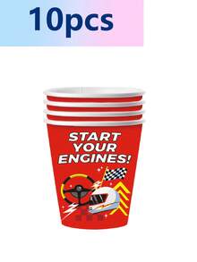 10pcs Racing Theme Party Supplies Helmet Racing Race Gathering Exquisite Craft Fashion Matching Tea Party Celebration Holiday Celebration Banquet Picnic - Multicolor - View 9