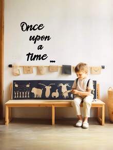 婴儿房装饰一套，Once Upon A Time木质英文标语卧室客厅家居墙面软装饰道具 - 多色 - 查看 10