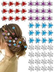 12 chiếc kẹp tóc mini hình hoa hồng đỏ lãng mạn, kẹp tóc mái lệch kiểu công chúa, kẹp tóc cài cho tóc tết, phụ kiện tóc cưới, quà tặng lý tưởng cho Ngày Valentine, Lễ Phục Sinh, Lễ Tạ Ơn, kẹp tóc càng cua, đồ dùng học tập, sinh viên, trang phục đi nghỉ mát cho nữ, Năm Mới, trang phục lễ hội, quà tặng bạn thân, quà nhét vào tất Giáng Sinh, tóc nối, phụ kiện tóc, phụ kiện đội đầu, ghim cài tóc - Đỏ - Xem 9
