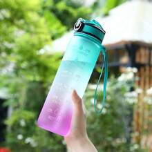 Sports Water Bottle, Plastic Cup, Large Capacity 700 Ml, Swivel Straw For Outdoor Use, Space-Style Water Bottle