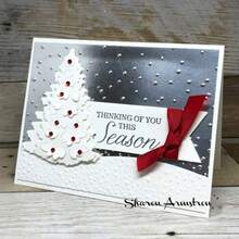 1 pieza Troquelado metálico en forma de árbol de Navidad - Molde de relieve preciso para manualidades de scrapbooking, tarjetas de papel, decoración navideña - Nuevo lanzamiento