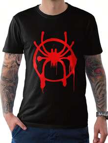 Miles Morales  Logo T-Shirt, 's And Wo's Sizes (Bc-327),This Fun Printed Casual T-Shirt Is The Perfect Gift For Valentine's Day/Christmas - 款式22 - 查看 1