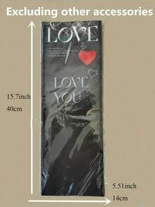 10/20个装情人节爱心单束花束包装袋一体式玫瑰花材质花卉礼品包装纸