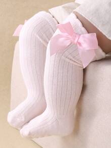 Bộ 8 đôi tất công chúa dài đến bắp chân, màu ngẫu nhiên, có nơ xinh xắn, phù hợp cho bé gái và trẻ nhỏ, tất thoải mái dài đến bắp chân, tất trẻ sơ sinh đáng yêu cho mọi mùa, thích hợp để mặc hàng ngày và làm quà tặng. Có thể phối với mọi trang phục, lý tưởng làm quà tặng ngày Valentine và trang phục dự tiệc. - Nhiều màu - Xem 10