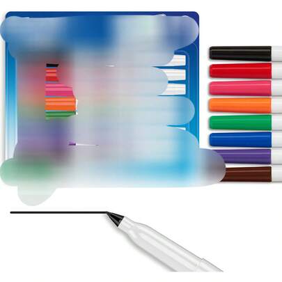 Marcadores de borrado en de bajo olor EXPO, punta ultrafina, colores surtidos, paquete de 8