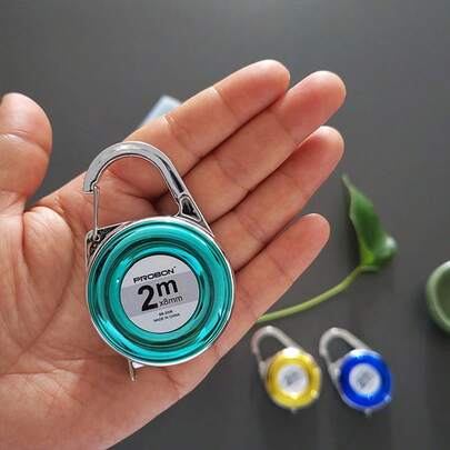 2m Mini Retractable Tape Measure, Portable Home Use Design, Suitable For Daily Clothing Measurement Scenarios