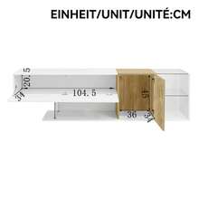 Television Stands & Entertainment Centers - Natural, White - View 2