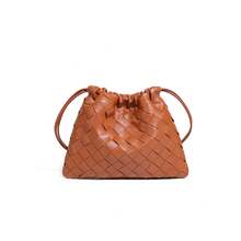 Cloud-Form Tasche, geflochtenes Design, Zugband,-Umhängetasche für Damen, modernes Accessoire