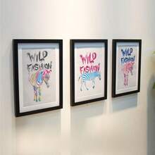 1pc Black Large PS Photo Frame, Minimalist Personalized Multi-Functional Office Decor, Special Gift - Black - View 5