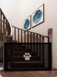 Dog Gate For Stairs, Magic Dog Gate Indoor Doorway, Safety Dog Blocker Gate For Dogs Cats, Self-Assembly Pet Mesh Gate For Hallways, Katten Spullen, Honden Spullen, Cat