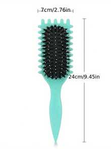 3pcs/2pcs/1pc Curling Iron - Anti-Static, Double Brush Head Area Suitable For Curly/Wavy Hair/Normal Hair Quality, Compatible With Flat Clips, Is The Gift For Women - Suitable For All Hair Types, Curling Iron, Ergonomic Handle, Comfortable Grip,Back To School,Travel Holiday Essentials,Hair Accessories For Women - Multicolor - View 6