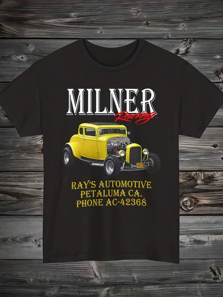 Milner's 32 Deuce Coupe T-Shirt An Graffiti Racing Classic Tee Uni,This Fun Printed Casual T-Shirt Is The Perfect Gift For Valentine's Day/Christmas - 款式11 - 查看 1