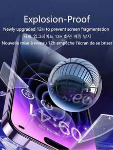 1pc Anti-Spy Tempered Glass Compatible With Iphone 15 14 13 12 11 Pro Max Mini Full Cover Privacy Screen Protector Compatible With Iphone X XR XS MAX - Black - View 4