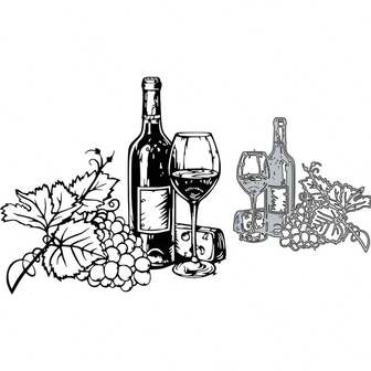 1件金属切割模具模板剪贴簿切割模具，适用于纸卡制作、剪贴簿DIY卡片、相册工艺装饰