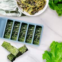1/2 Cup Silicone Freezer Tray With Lid - Silicone Freezer Mold, 1 Set For Preparing And Freezing Various Sauces And Other Dishes, Makes 6 Pieces Of 1/2 Cup Portion Cubes - Multicolor - View 5