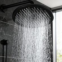 23cm/9.1in Large Panel High Pressure Shower Head, Suitable For High Water Pressure Areas, Universal 4-Inch Connection