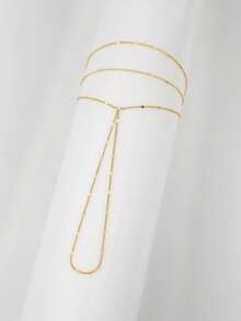 1pc S925 Sterling Silver Gold Three-Layer Slice Finger Bracelet, Gold-Plated Hypoallergenic, Classic Simple Ring Bracelet, Sterling Silver Jewelry, Women's Jewelry, Stackable Zirconia Bracelet, Birthday/Holiday Gift, Plain Chain Bracelet, Suitable For Women's Daily Wear