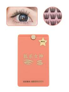 30 Pcs DIY Clusters Eyelash Self-Adhesive Glue Free False Eyelashes Natural Soft Lashes  Foxes Eyelash  - fox eye lashes - View 12
