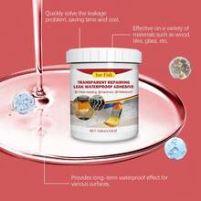 Pegamento impermeable transparente para fugas, sin romper ladrillos, baño, cocina, revestimiento de azulejos, agente impermeable - 2 piezas - 100 g - Ver 9