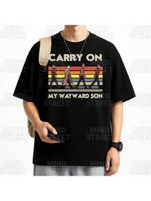 Supernaturall T-Shirt Investigation Series Fantasy Terrer Paranormal Mystery Dean Sam Unisex Male Female 100% Cotton Top Premium Streetwear Launch Immediate Shipping Various Colors!! Plus Size - 黑色 - 查看 2