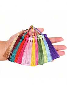 10个/100个手工小流苏吊坠装饰，流苏配饰，可用于衣服、包包、书签等。