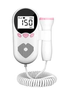 1 pieza Doppler fetal, Estetoscopio para el embarazo para el hogar, Monitor de frecuencia cardíaca fetal Doppler de alta sensibilidad de 3.0 Hz y precisión