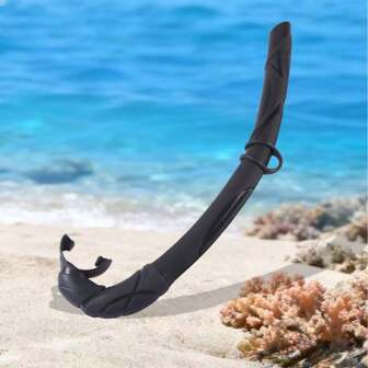 1 st ny våtandningsslang för fridykning, helt i silikon, snorkelutrustning