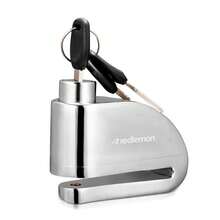 Redlemon - Candado para Bicicleta y Motocicleta con Alarma, Sensor de Movimiento,  Antirrobo de Compatible con Vehículos con Llanta de Disco, Resistente a Salpicaduras - 1 - Ver 2