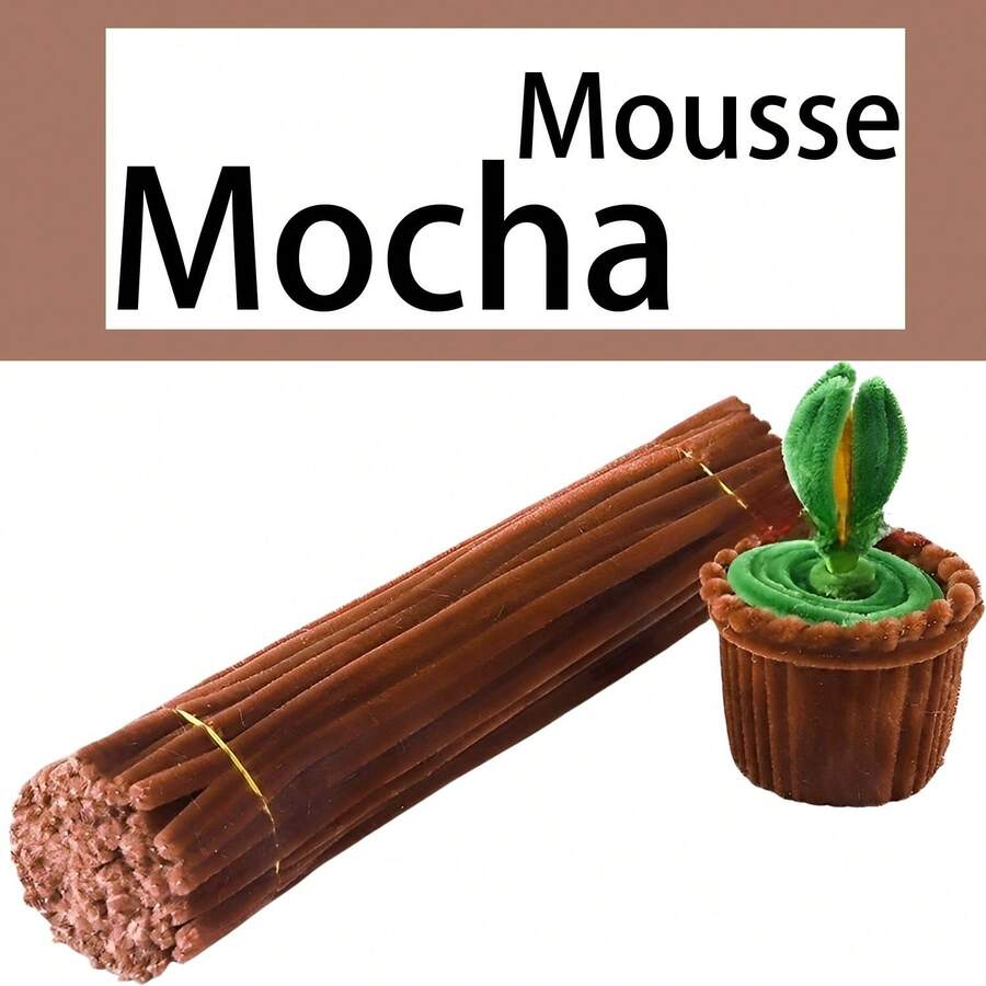 100/200/300 Pcs Pipe Cleaner Mocha Mousse Color, Pipe Cleaners, Pipe Cleaners Craft Supplies, Chenille Stems For DIY Arts Crafts Project, Pipe Cleaner For Craft Foldable Chenille Rod Pipe Cleaner, Craft Pipe Cleaner For DIY Craft And Cleaning, Chenille Stems Creative Craft Pipe Cleaners Flowers For DIY Craft Bouquets ﻿ ﻿ ﻿ ﻿ - Mocha Mousse - View 1