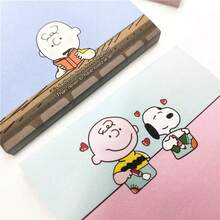 1 Set/60pcs Removable, Portable Snoopy Memo Pad, Message Board, Sticky Notes, Notebook, Random Style, Christmas Gift, Christmas Decoration