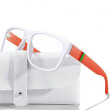 1副时尚变色太阳镜，UV400防护，适合跑步、骑行、钓鱼、露营、徒步等户外活动，配有眼镜盒，男女通用 - 彩色 - 查看 8