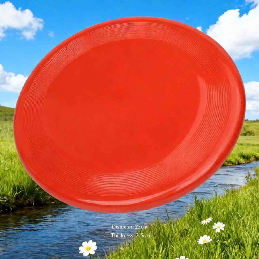 1PC Dog Flying Disc Toy | Floating, Chew-Resistant For Interactive Training | Pet Supplies For Dog Owners, All Seasons Use (Indoor/Outdoor) - Color aleatorio - Ver 1
