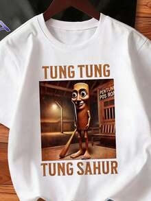 3件套 男童卡通字母印花圆领休闲百搭短袖T恤 - 彩色 - 查看 5