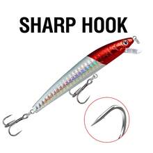 10PCS Fishing Lure Set Floating Minnow 8cm/10cm Hard Topwater Fishing Bait Artificial Baits With Hook For Bass Pike Carp Swimbait Tackle.