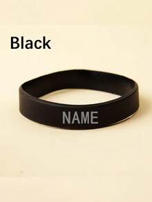 Custom Silicone Wristbands, Personalized Solid Color Sports Wristband Bracelets, Support Adult Rubber Bracelets Personalized Bracelets In Bulk, Personalized Silicone Wristband Bracelets Suitable For Parties, Festivals, Birthdays, Events, Custom Text Bracelets - Multicolor - View 13