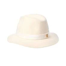 Bruno Magli Suede Band Wool Fedora - White - View 2
