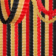 Baby Royal Navy Blue Party Decorations Streamers Garland - 12pcs Boy Birthday Frozen Ocean Shower 4 - Leaf Paper Clover Streamer, Bachelorette Bridal Wedding Engagement Banners Decor 2025 - ['Rouge-noir'] - Voir 6