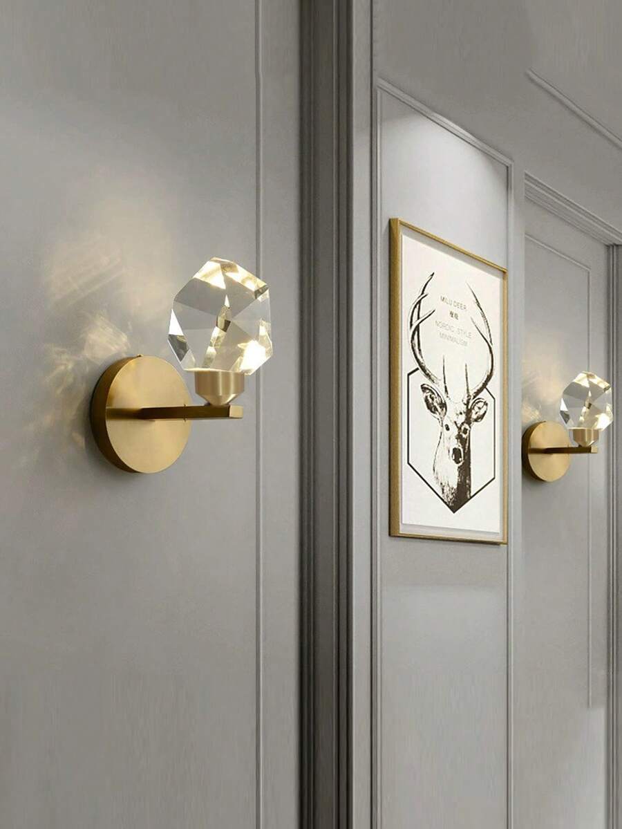 1 PIEZA Aplique de pared de dorado con Body de para dormitorio/sala de estar/oficina/café Aplique de pared de LED, Aplique de pared decorativo para el hogar, Luces decorativas para habitación