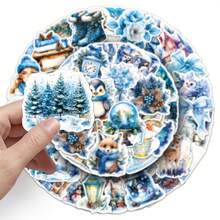 50 قطعة ملصقات جمالية لشعار الشتاء، هدايا ملصقات مضحكة وممتعة، ملصقات ألعاب التسعينيات للألبوم الصور والأظرف والزجاجات المائية والكمبيوتر والأجهزة المحمولة والأمتعة والدفاتر والثلاجات وديكور الأعياد والكريسماس - متعدد الألوان - مشاهدة 8