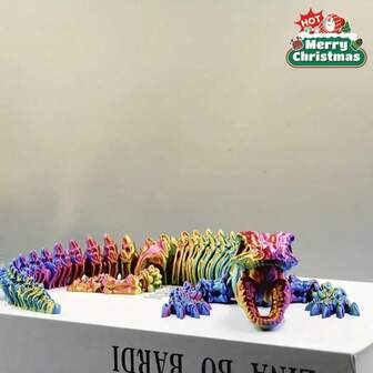 1pc 3D Printed Lizard Skeleton Decor, Home Decoration, Halloween, Christmas Gift, Suitable For Any Occasion, 3D Printed Animal, 3D Printed Statue