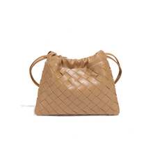 Cloud-Form Tasche, geflochtenes Design, Zugband,-Umhängetasche für Damen, modernes Accessoire