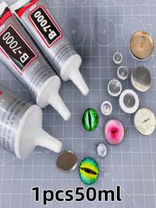 50ml/110ml B7000 Jewelry Glue, Transparent Seamless Needle Tip Glue For Jewelry Making, Gems, Pearls, Amber, Jade Pendant Repair, High Viscosity Clear Adhesive, Suitable For DIY Crafts