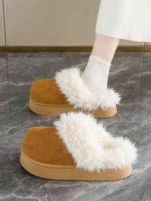 Fashionable New Slip-On Slippers, Unisex Couple Style Casual House Slippers, Convenient Home Slippers - Brown - View 4